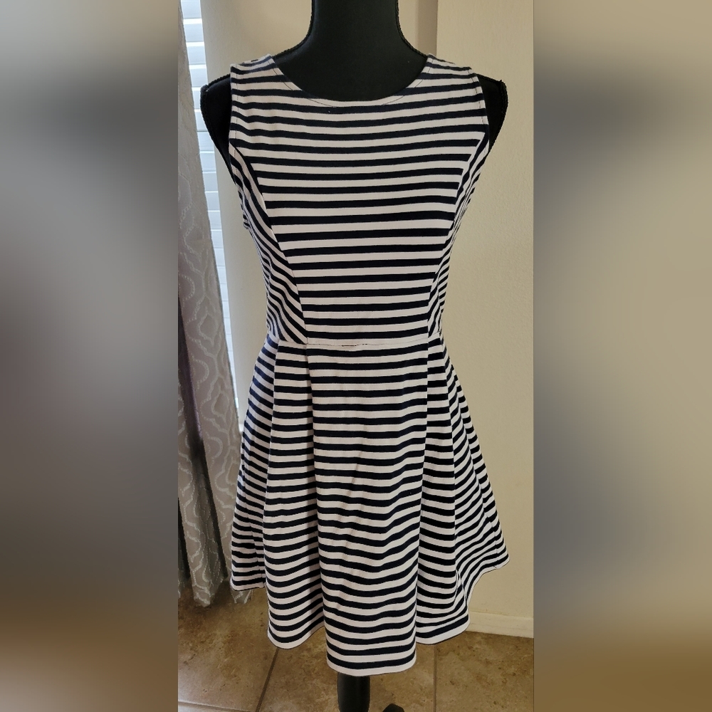 Forever 21 Navy Striped Dress